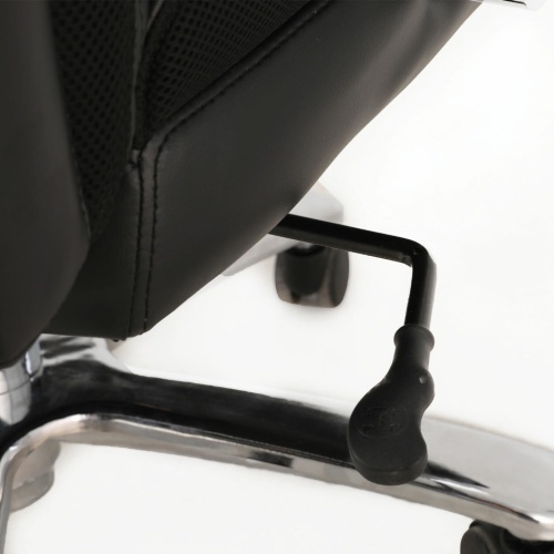 Кресло руководителя Brabix Premium Bomer HD-007 до 250 кг, кожа, черное 531939 фото 3